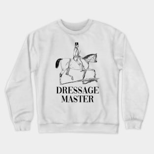 Dressage Master Vintage Horse Riding Illustration Crewneck Sweatshirt